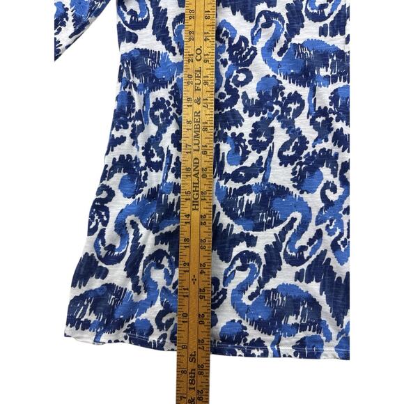 Lilly Pulitzer Meg Top Resort Navy Beach Bathers Womens Medium - Picture 8 of 8